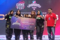 Timnas MLBB Women Indonesia Juara Cyberathlete Invitational! (Foto: Instagram @pbesi_official)