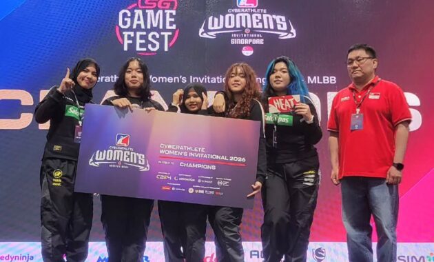Timnas MLBB Women Indonesia Juara Cyberathlete Invitational! (Foto: Instagram @pbesi_official)